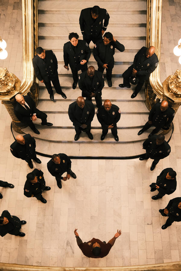 Denver Firefighters, CO State Capitol, February 2024